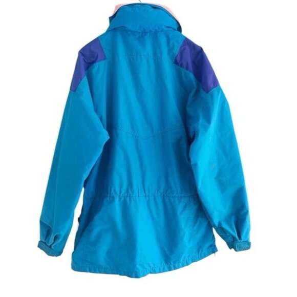 VTG 90s Men's Sz XL Columbia Radial Sleeve Blue Purple Orange Anorak Jacket - Picture 3 of 16